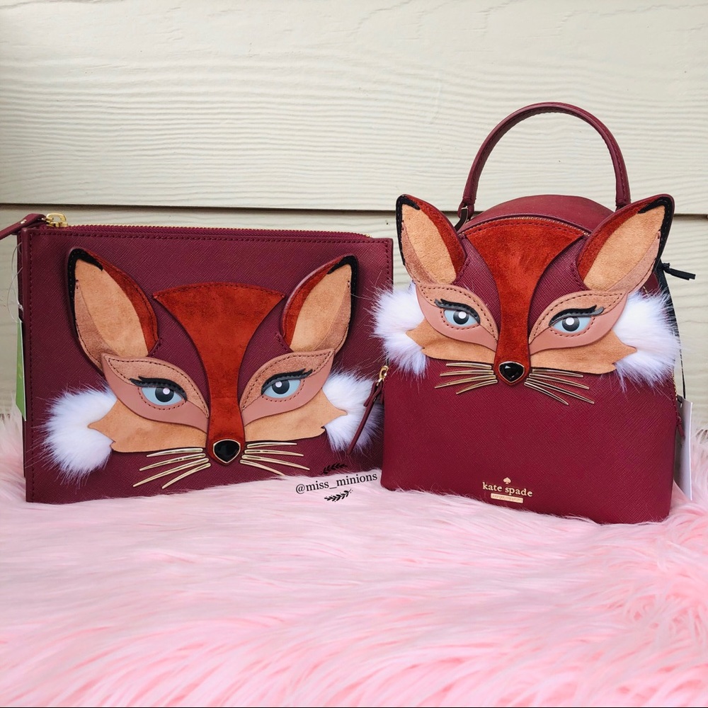 🎀HP🎀Kate Spade So Foxy Binx Backpack Bag - Picture 7 of 7
